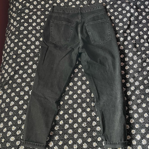 topshop washed black mom jeans - Picture 4 of 8